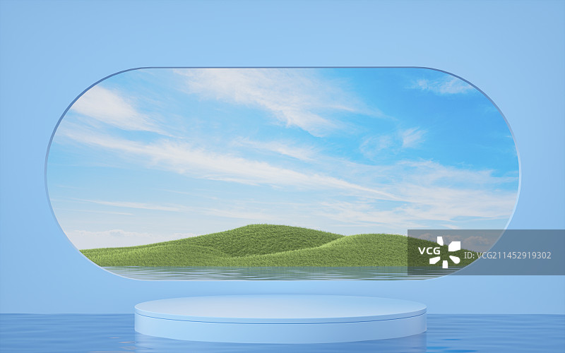 3d图形展览空间展台场景图片素材