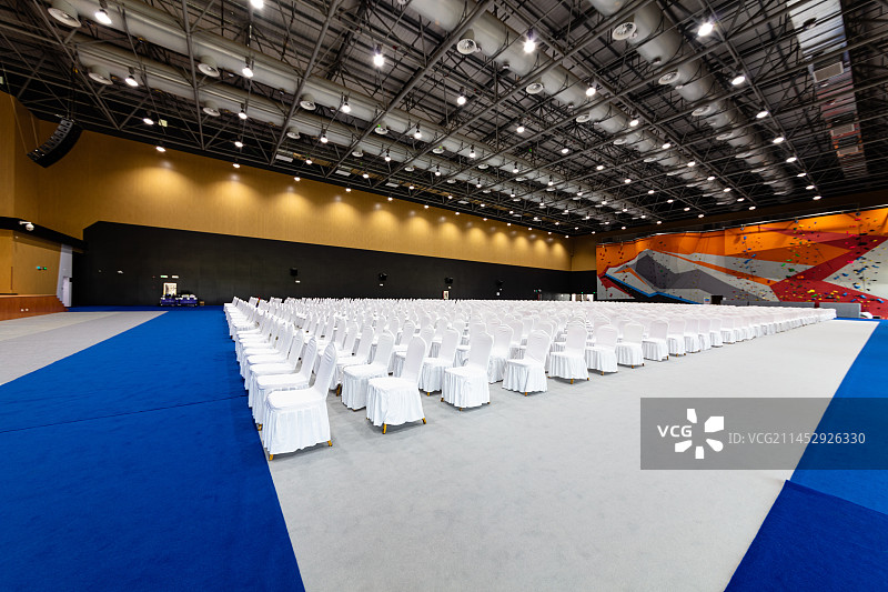 室内大会的布置场地图片素材
