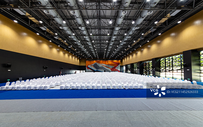 室内大会的布置场地图片素材