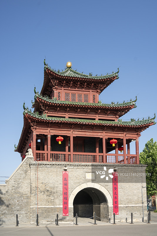 淄博市高青县青城镇文昌阁图片素材