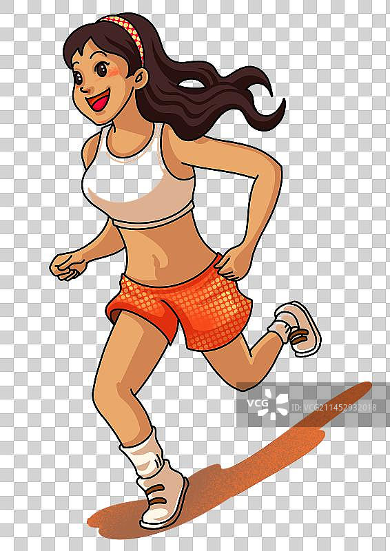 运动跑步男女慢跑夏天健康学生同学图片素材