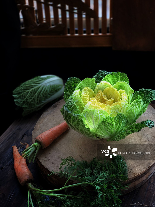 光影白菜图片素材