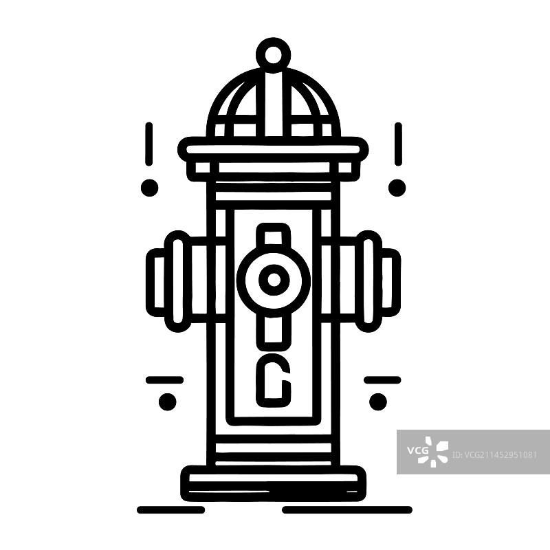 消防栓轮廓图片素材