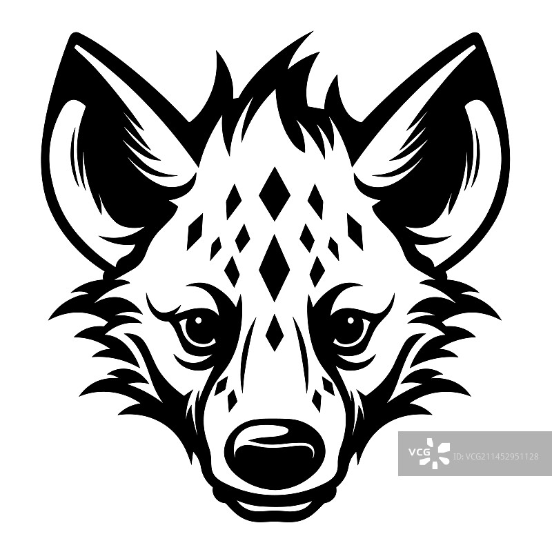 鬣狗轮廓图片素材