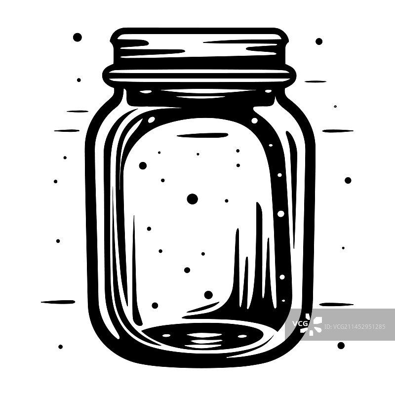 美丽的罐子轮廓图片素材