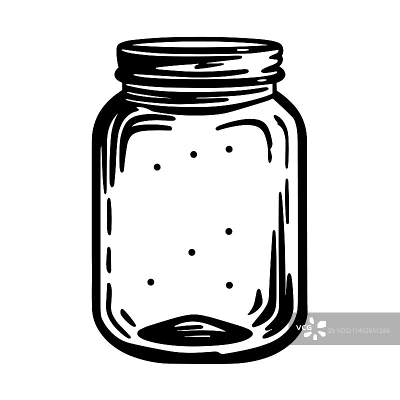 美丽的罐子轮廓图片素材