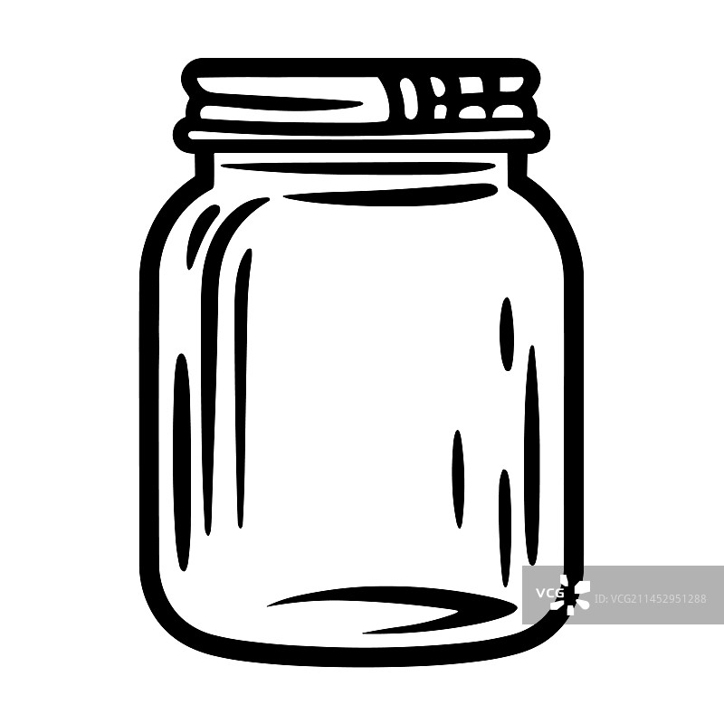 美丽的罐子轮廓图片素材