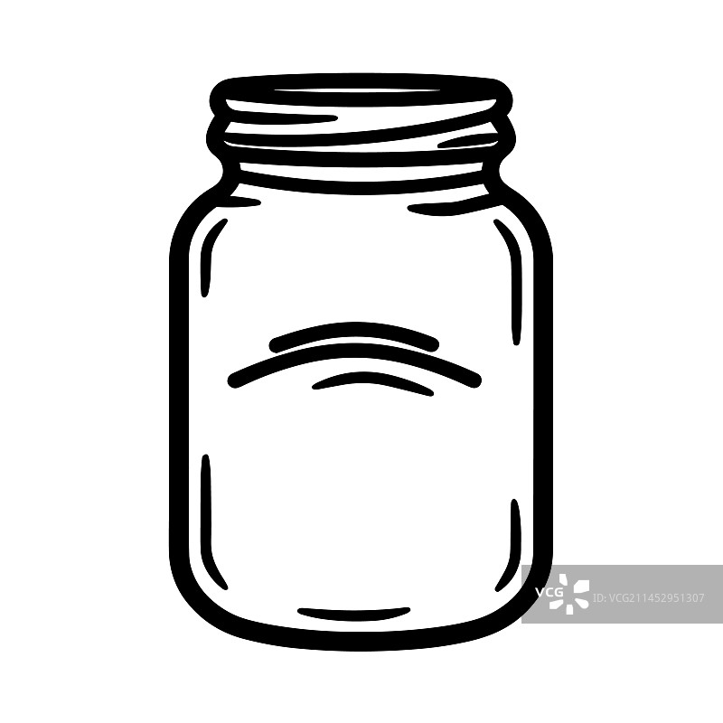美丽的罐子轮廓图片素材
