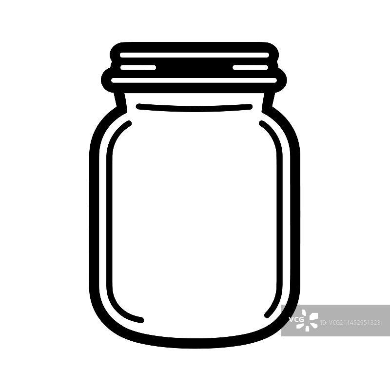 美丽的罐子轮廓图片素材