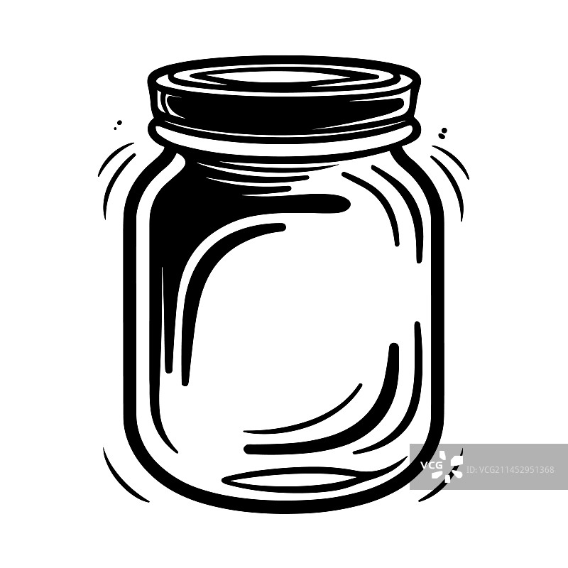 美丽的罐子轮廓图片素材