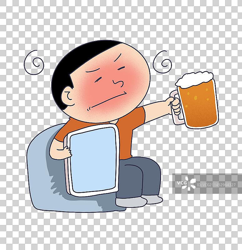 元素：酒后打电话图片素材