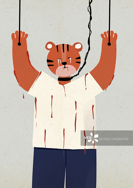 爱护动物禁止捕杀图片素材