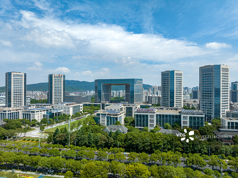 江苏省无锡市滨湖区蠡湖风景区环湖路城市建筑风光图片素材