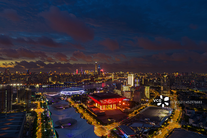世博源夜景图片素材
