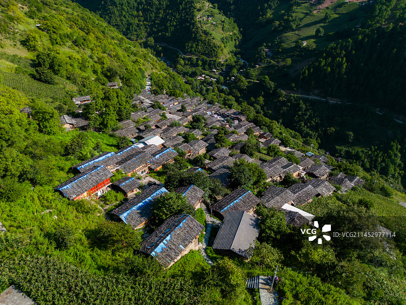 云南迪庆维西傈僳族自治县同乐村图片素材