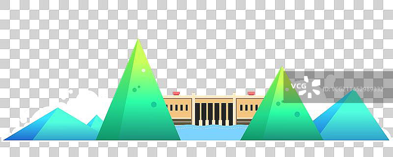 山间水坝大型基建素材图片素材