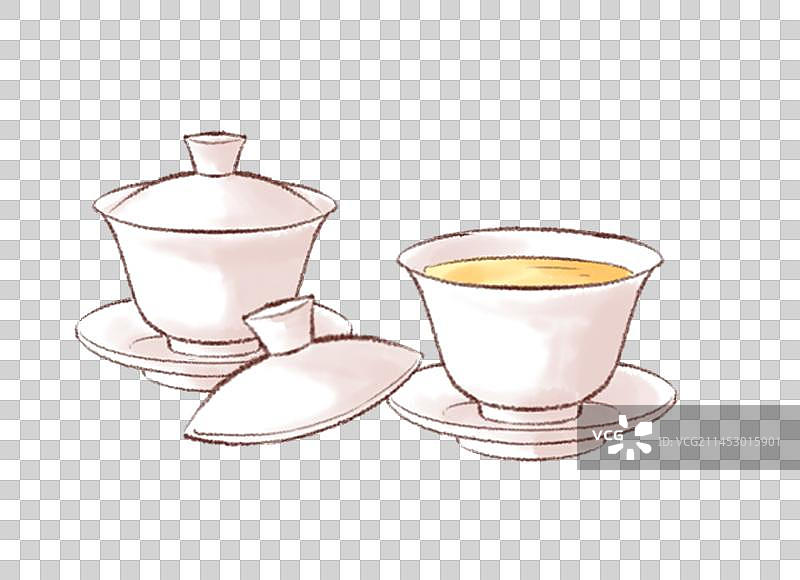 中式茶杯元素图片素材