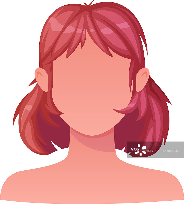 留着刘海的棕色短发女性发型图片素材