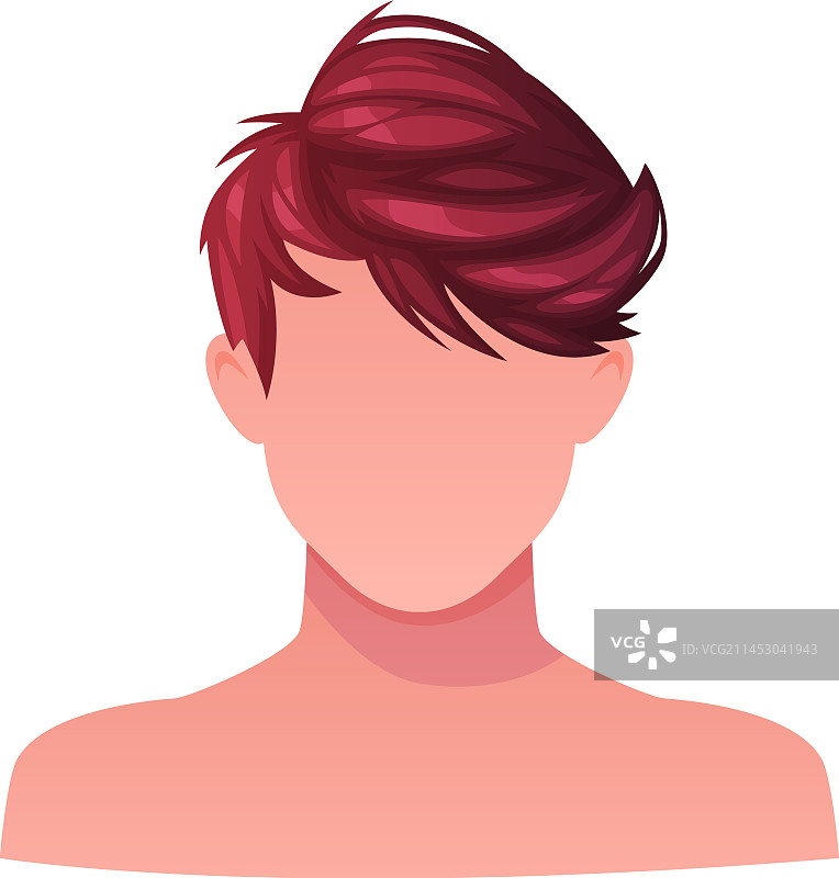 男人短棕色发型图片素材