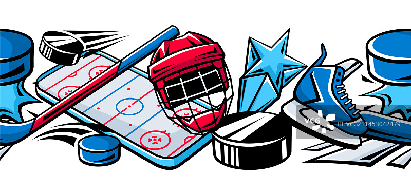 冰球运动俱乐部用品图案图片素材