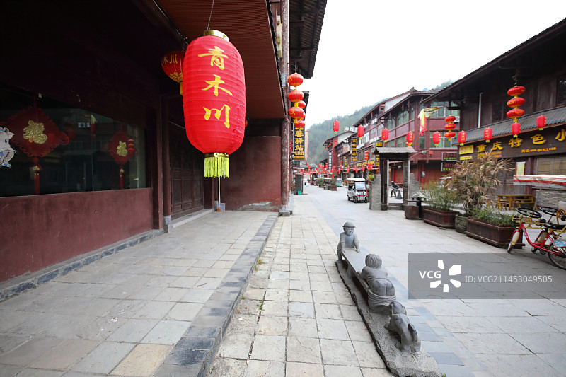 青木川古镇图片素材