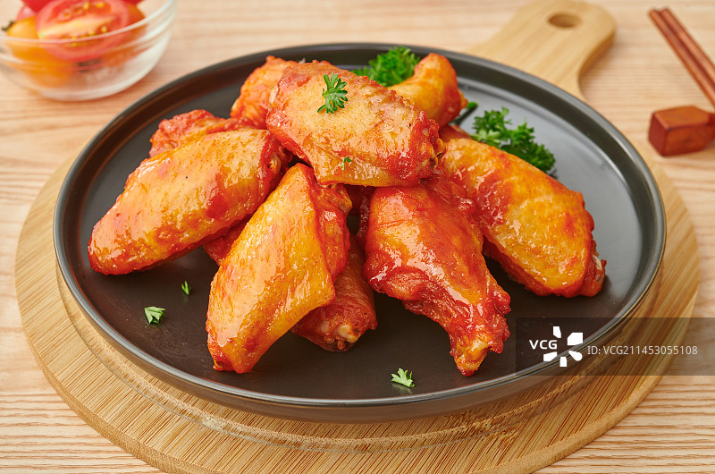 奥尔良风味鸡翅图片素材
