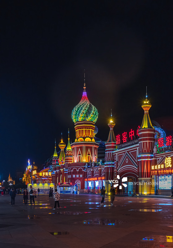 满洲里套娃广场图片素材