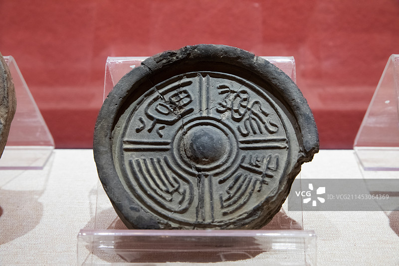 太原博物馆《万岁冢当》汉代建筑构件图片素材