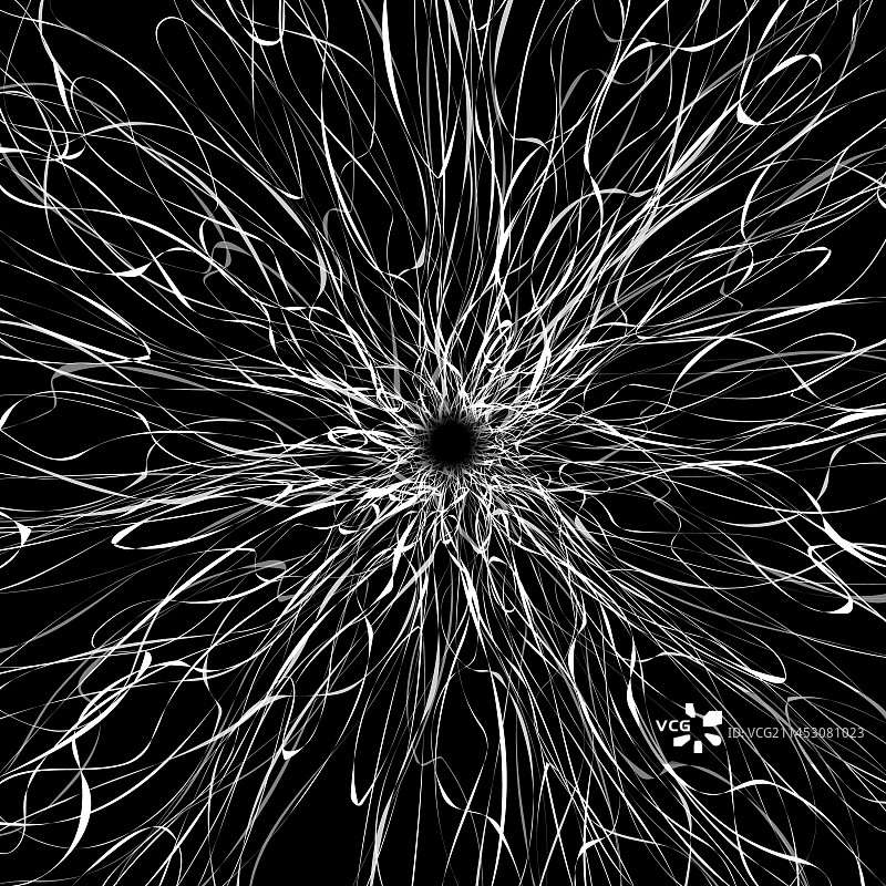 圆形线条抽象白色壁纸图片素材