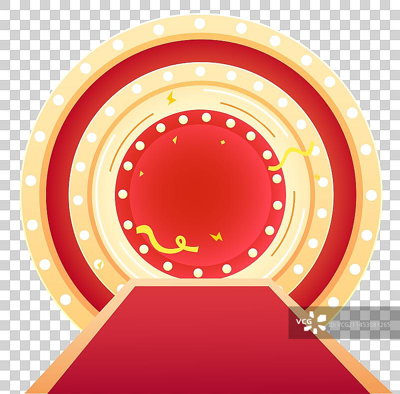 双十一双十二促销台舞台展台矢量元素图片素材