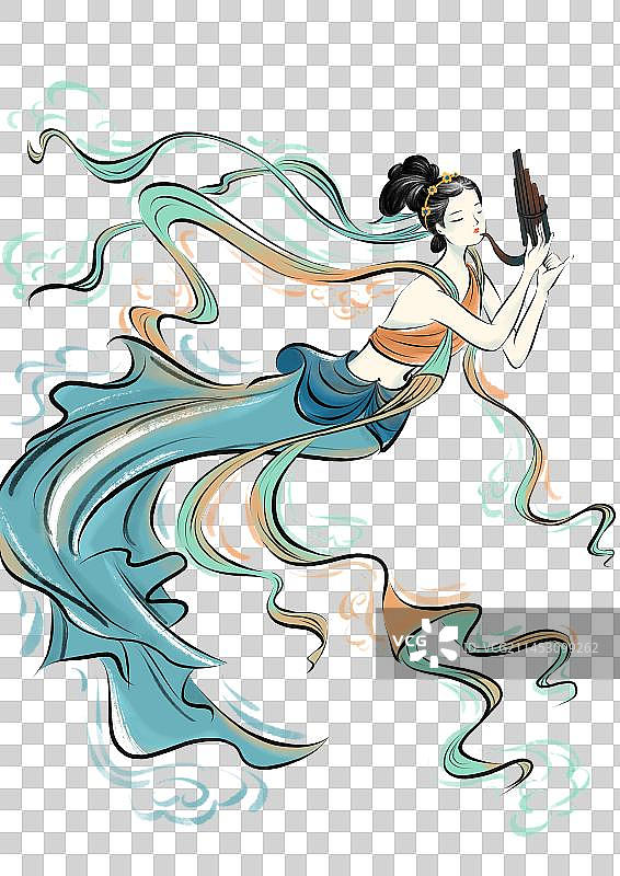 敦煌飞天仙女图片素材