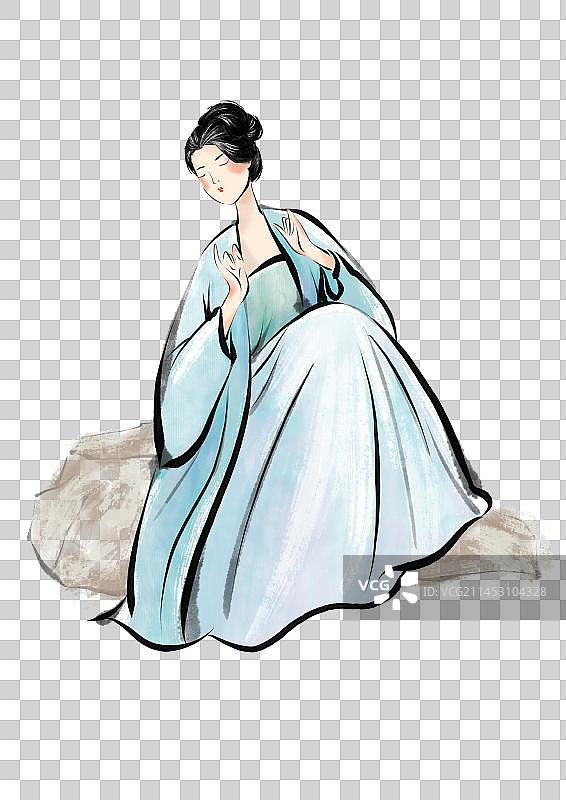古代少女图片素材