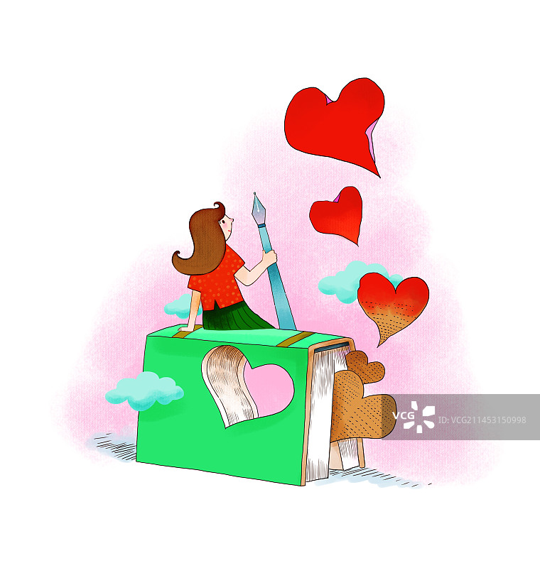 作家 书写图片素材