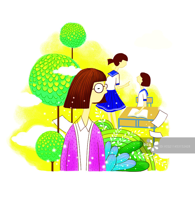 老师学生图片素材