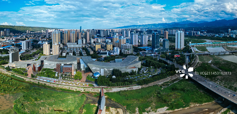 宝鸡 金台观 金台区 渭河公园 胜利大桥 人民公园 体育馆 金渭大桥 文化艺术中心图片素材