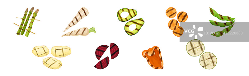 烤蔬菜烧烤美食图片素材