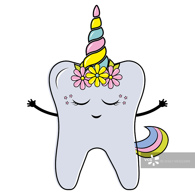 儿童牙齿用彩色图案图片素材