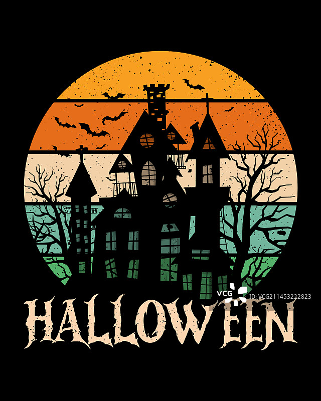 万圣节T恤设计图片素材