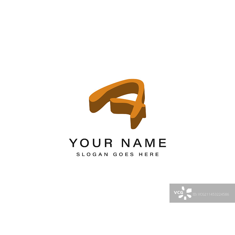 3D设计创意图像中的字母A标志图片素材