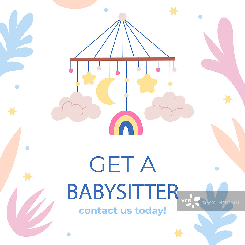 手绘育儿帖子图片素材