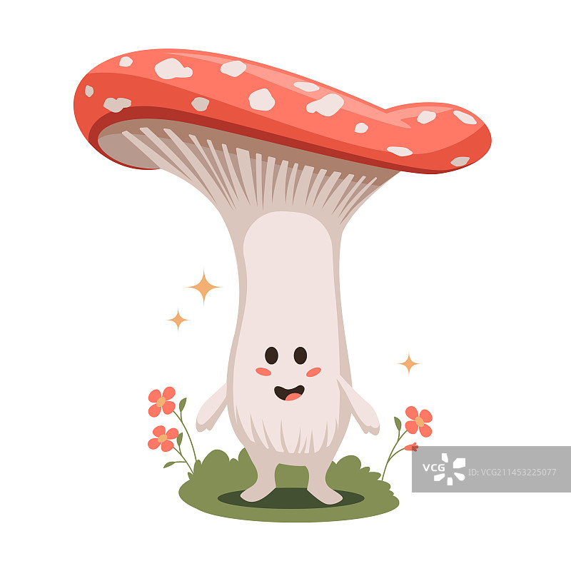 手绘蘑菇卡通图片素材