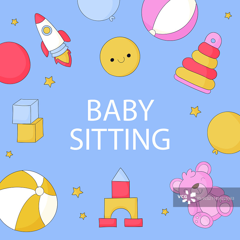 育儿模板设计图片素材