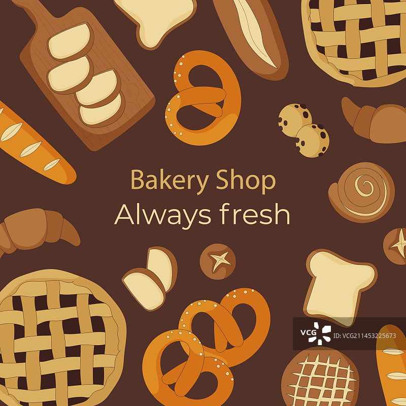 烘焙产品帖子模板图片素材