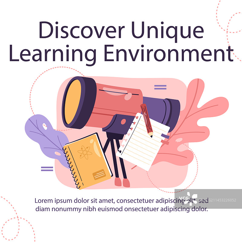 手绘国际学校模板图片素材