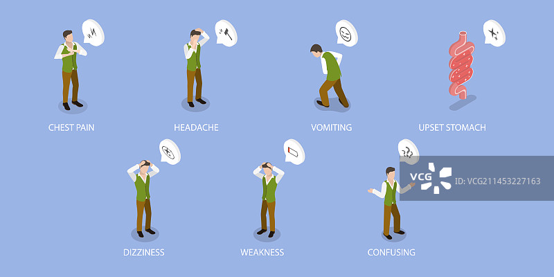 三维等距平面概念图片素材