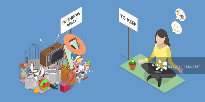 三维等距平面概念图片素材