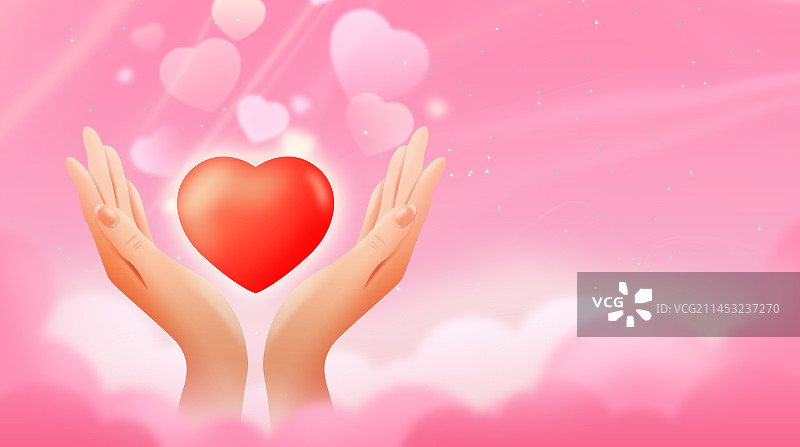 感恩节快乐爱心插画海报图片素材