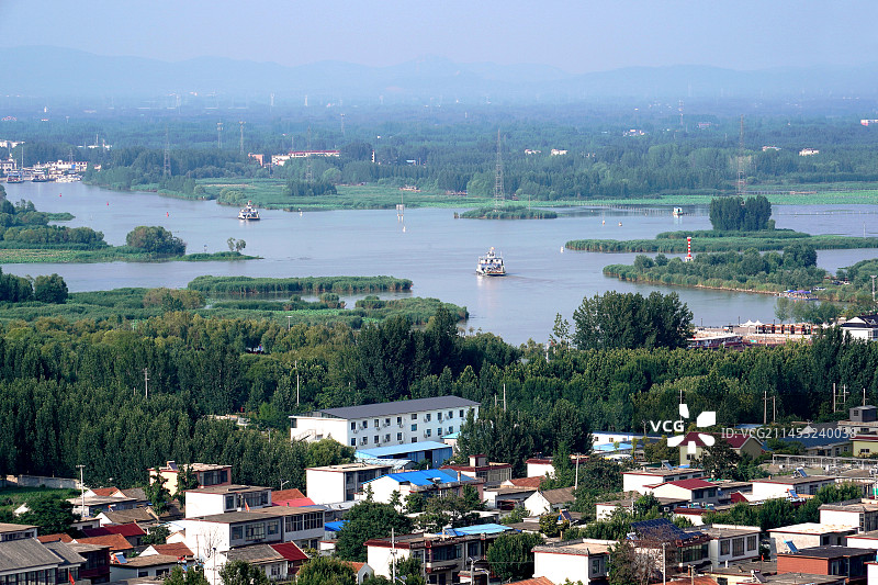 山东省济宁市微山岛风光图片素材
