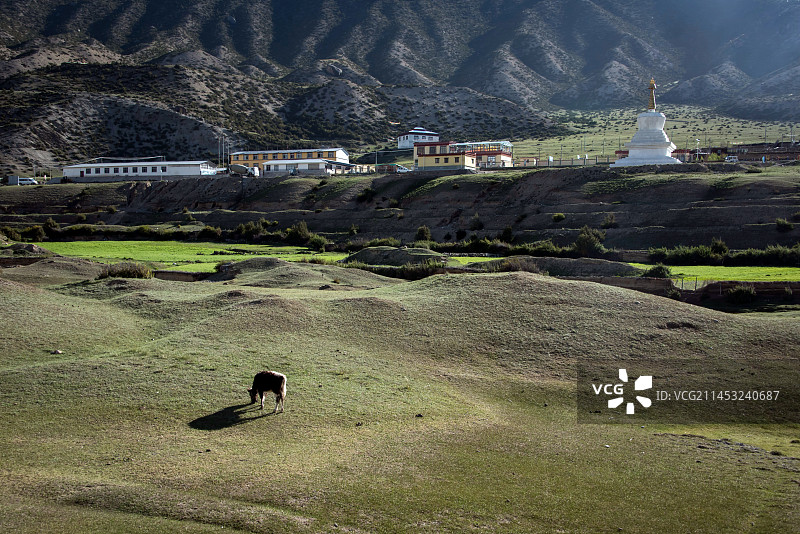 西藏自治区昌都市八宿县然乌湖风光图片素材
