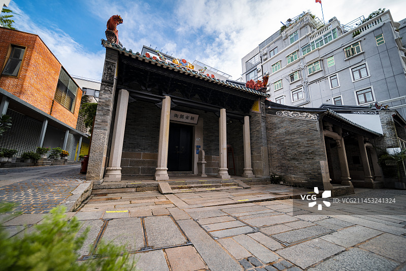中国广东深圳南山南头古城新安县衙古建筑图片素材